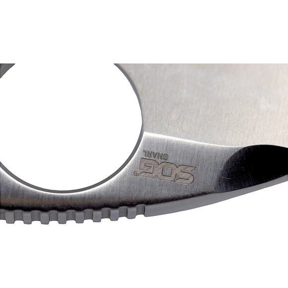 SOG Snarl Fixed Blade Finger Knife Stainless Steel w Brous Blades Sheath JB01KCP - Picture 9 of 10